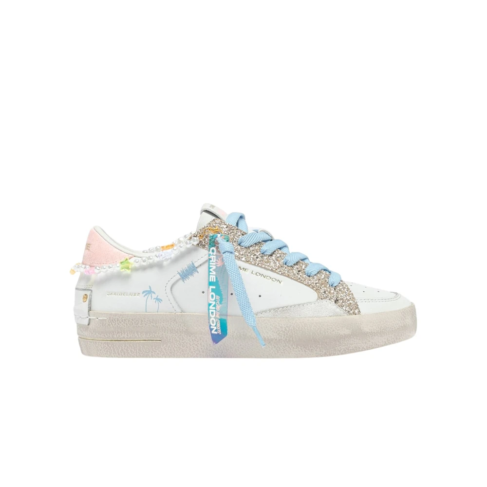 Crime London Deluxe SK8 Sneakers Dames Schoenen Wit