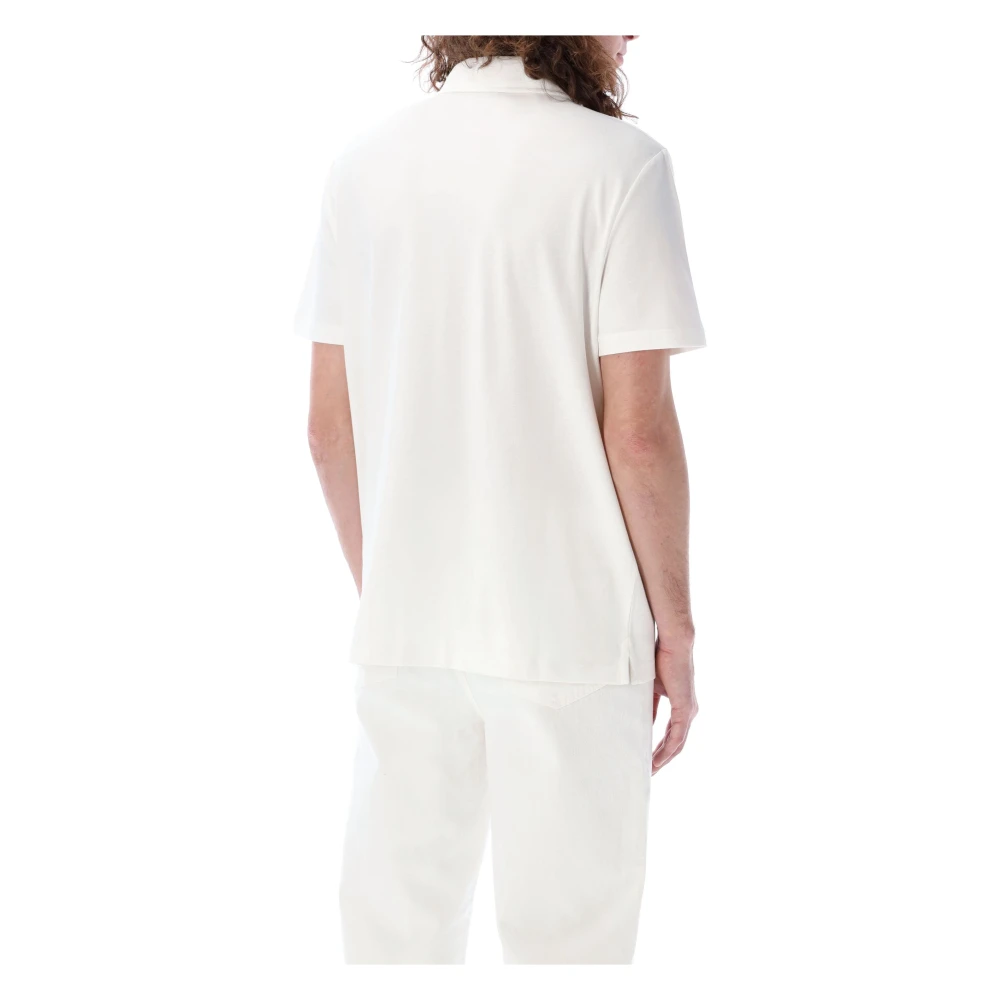 A.p.c. Witte Carter Polo Shirt White Heren