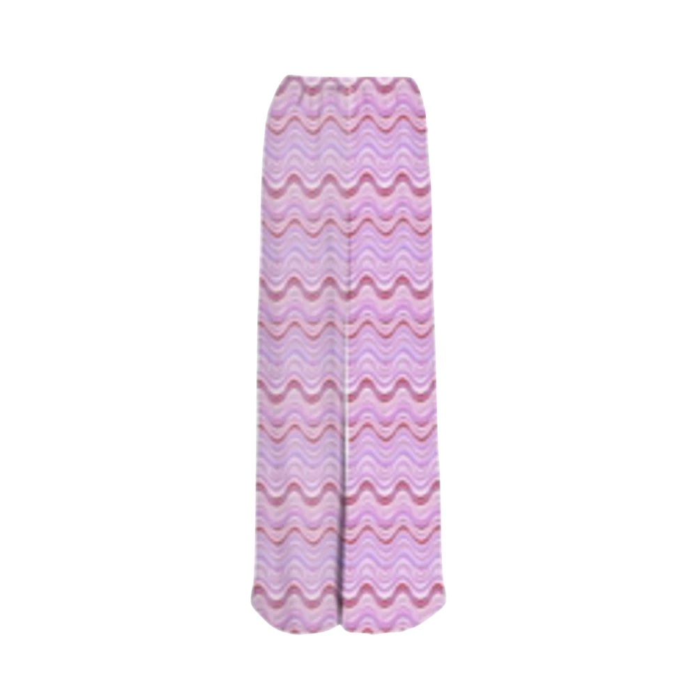 MC2 Saint Barth Dames Golfpatroon Kleurrijke Broek Pink Dames