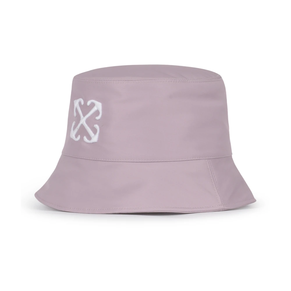 Off White Burnished Lilac White Arrow Bucket Hat Purple Dames