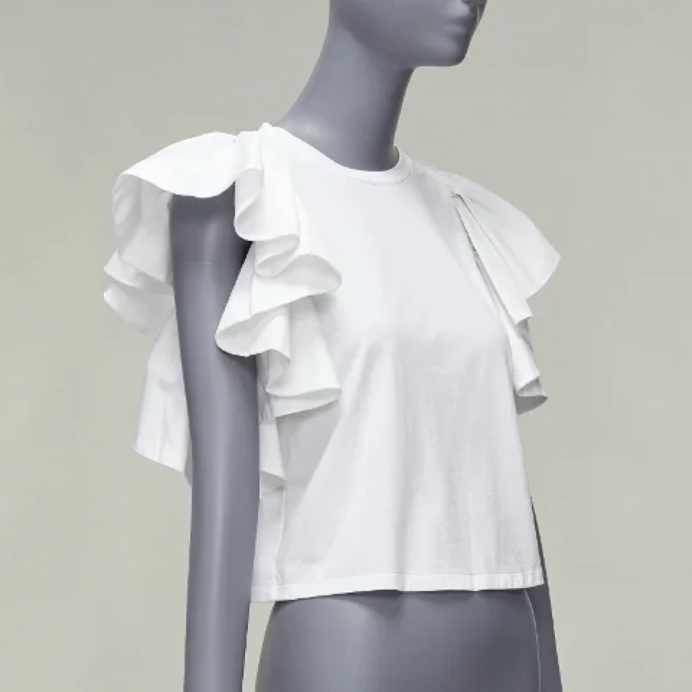 Alexander McQueen Pre-owned Cotton tops White Dames