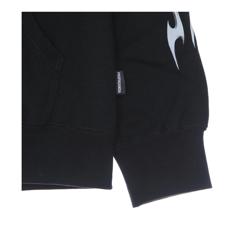 Propaganda Zwarte Skeleton Hoodie Lang Sweatshirt Black Heren