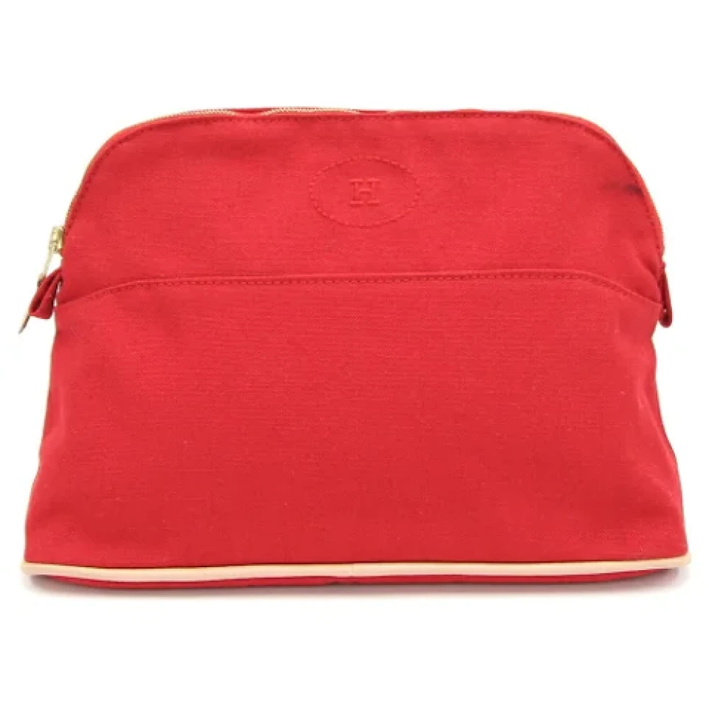 Hermès Vintage Pre-owned Cotton handbags Red Dames