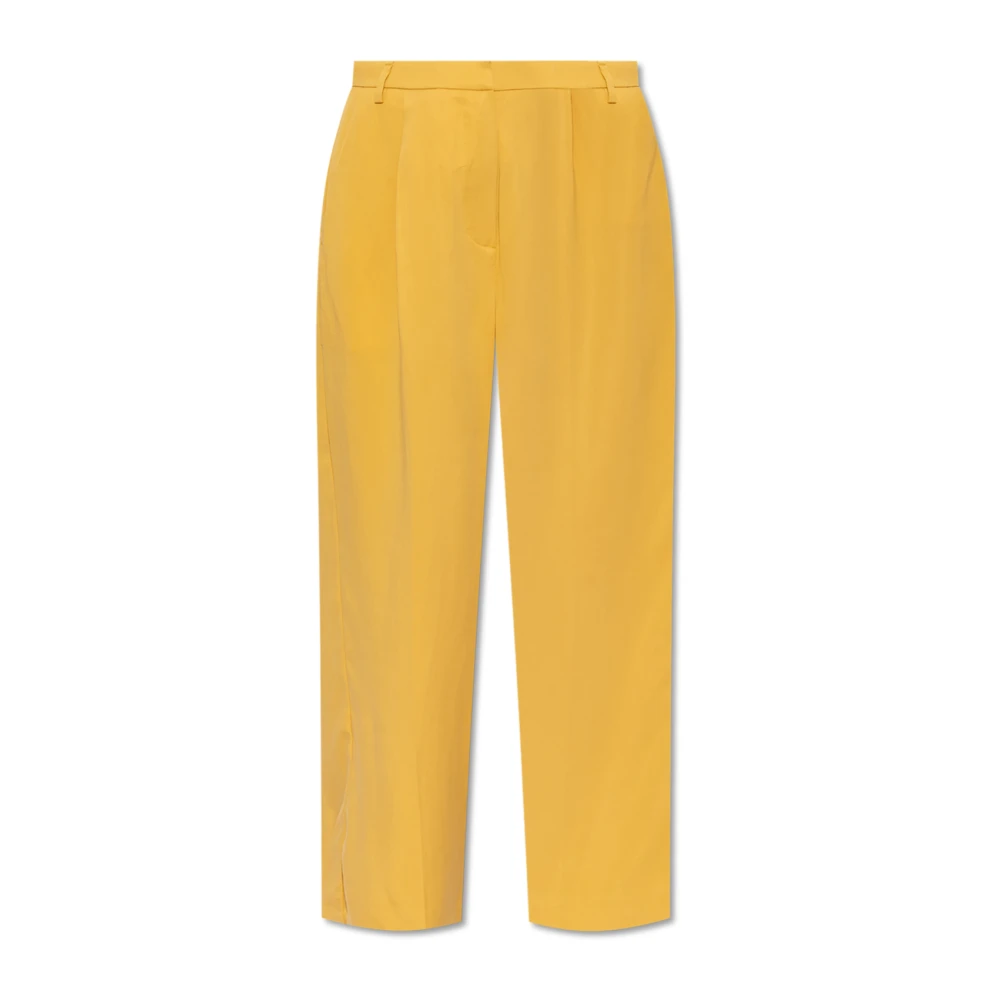 Munthe Kosmila plooi-front broek Yellow Dames
