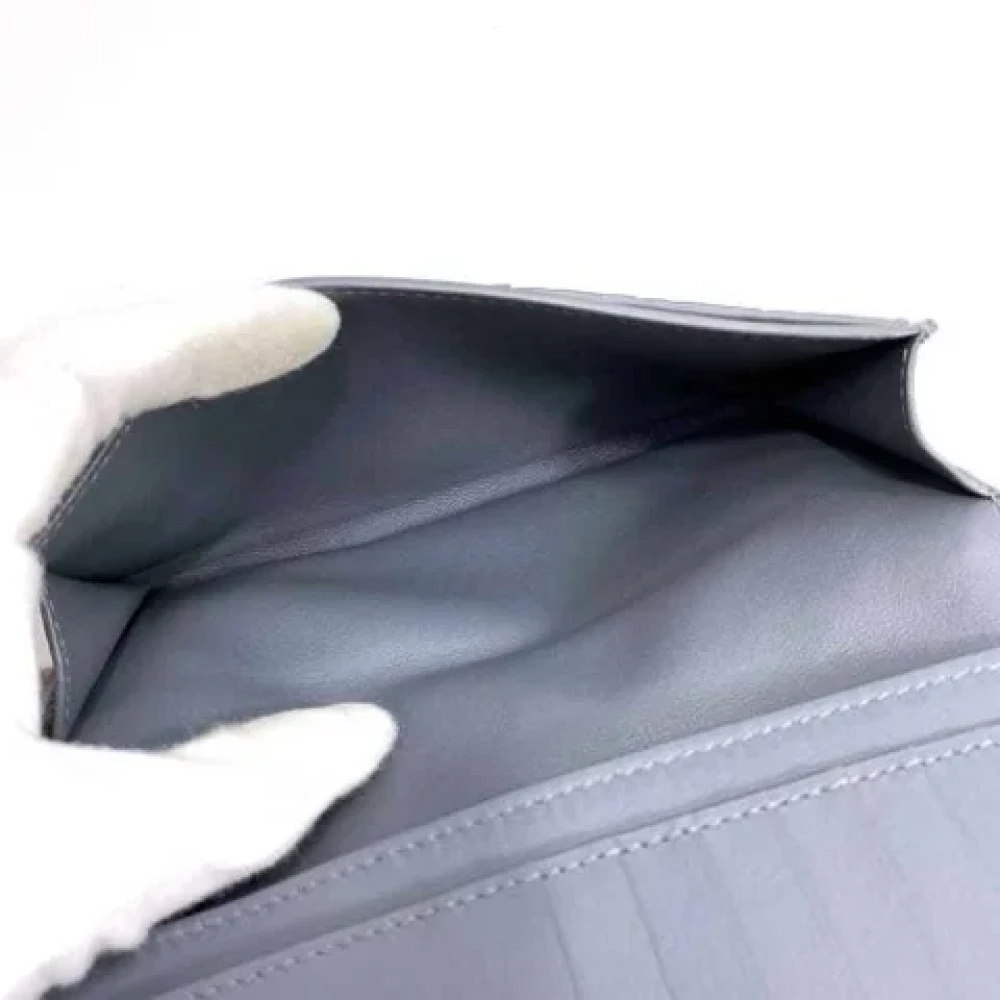 Bottega Veneta Vintage Pre-owned Leather wallets Gray Dames