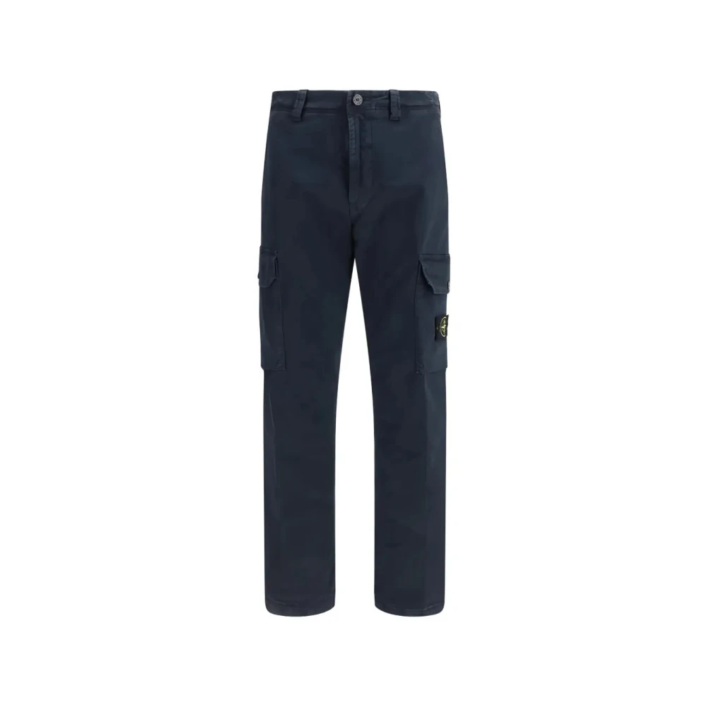 Stone Island Men's Blue Straight Trousers, W30, Pantalone Regular