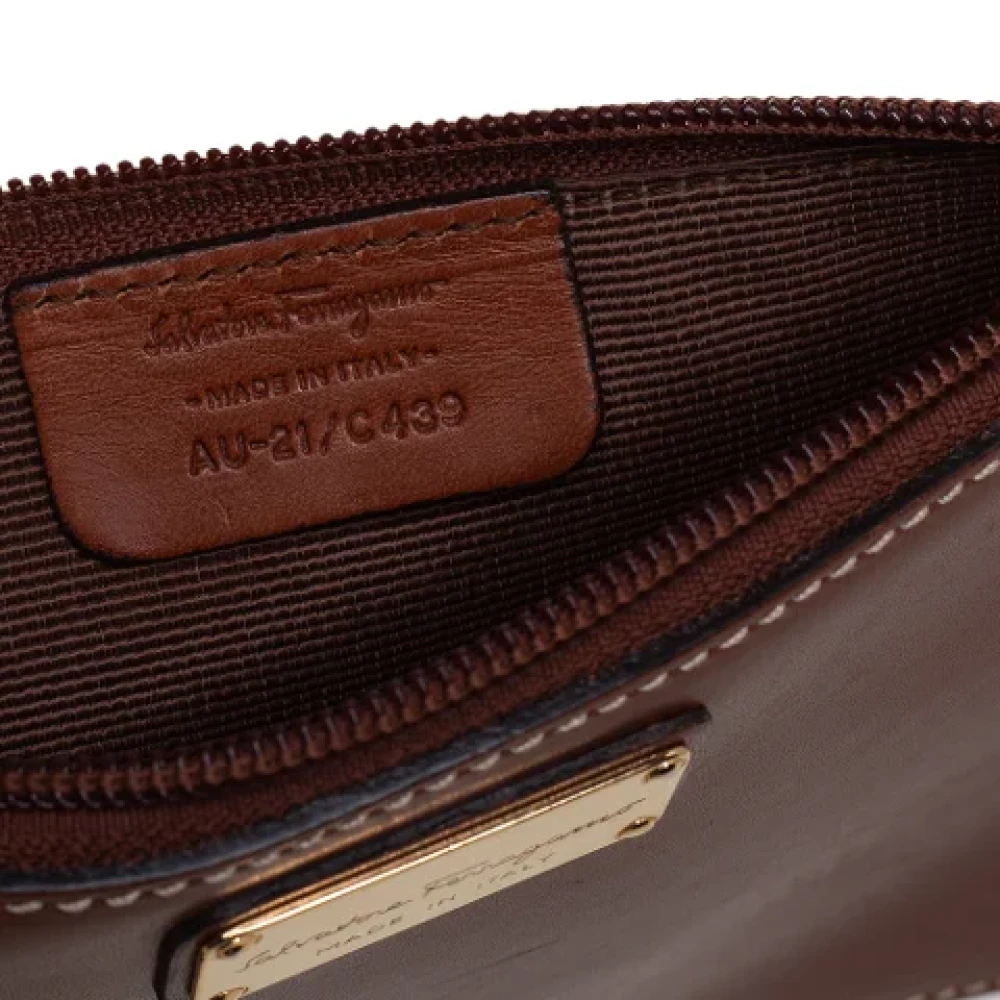 Salvatore Ferragamo Pre-owned Leather totes Brown Dames