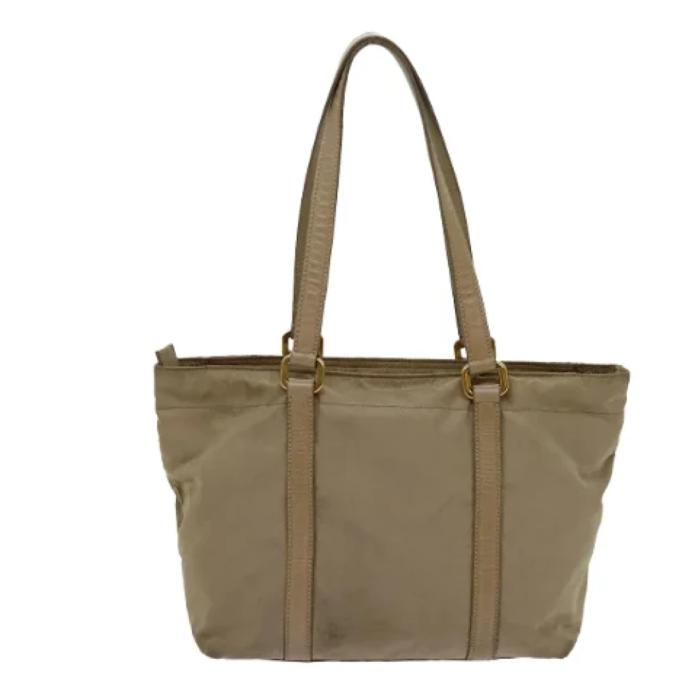Prada Vintage Pre-owned Nylon totes Beige Dames