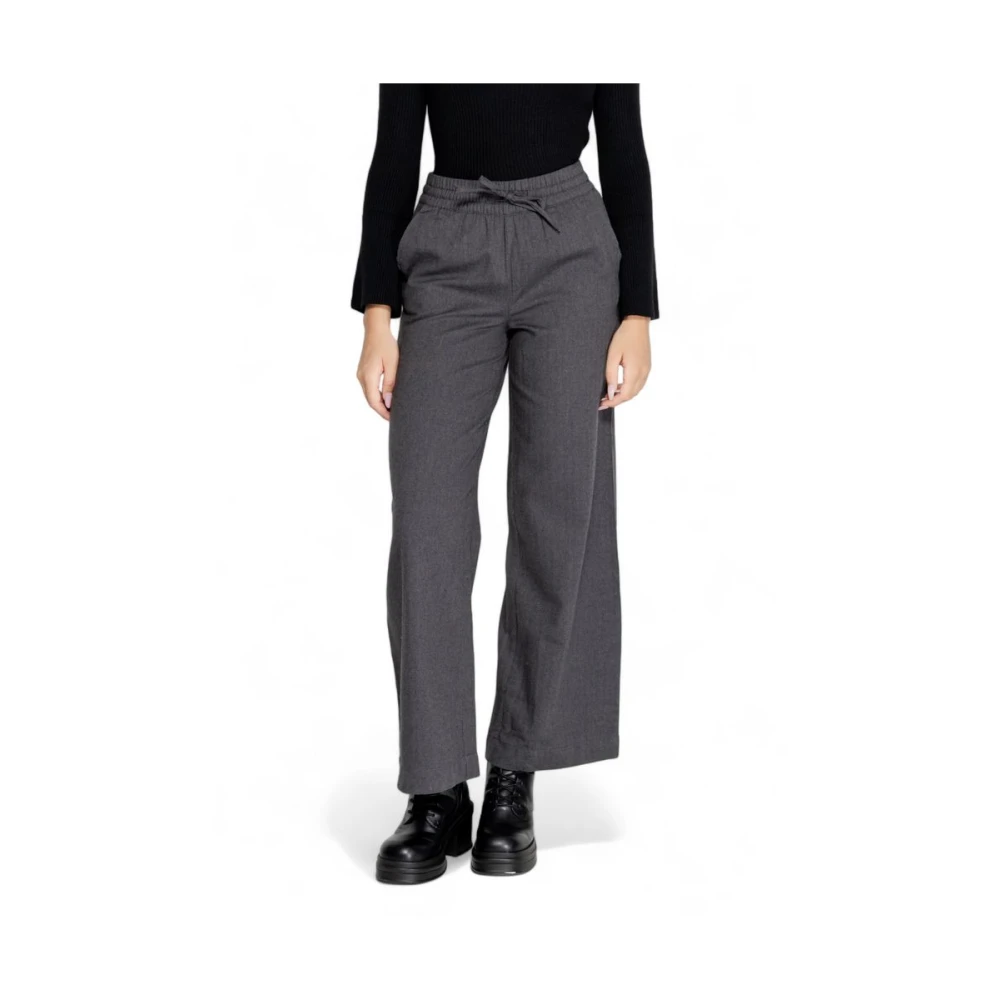 Jacqueline de Yong Grijze Katoenen Jeans & Broek Gray Dames