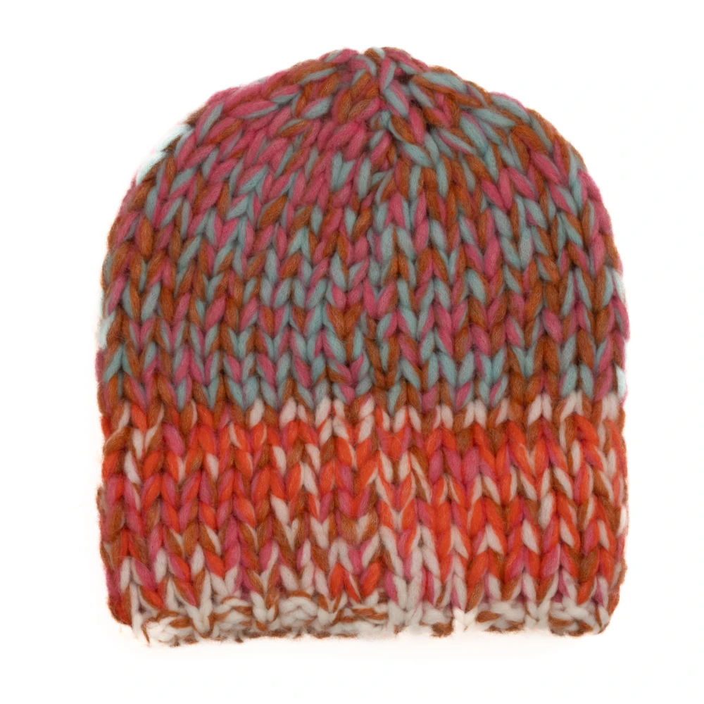 Roberto Collina Alpaca en wol blend muts Multicolor Unisex