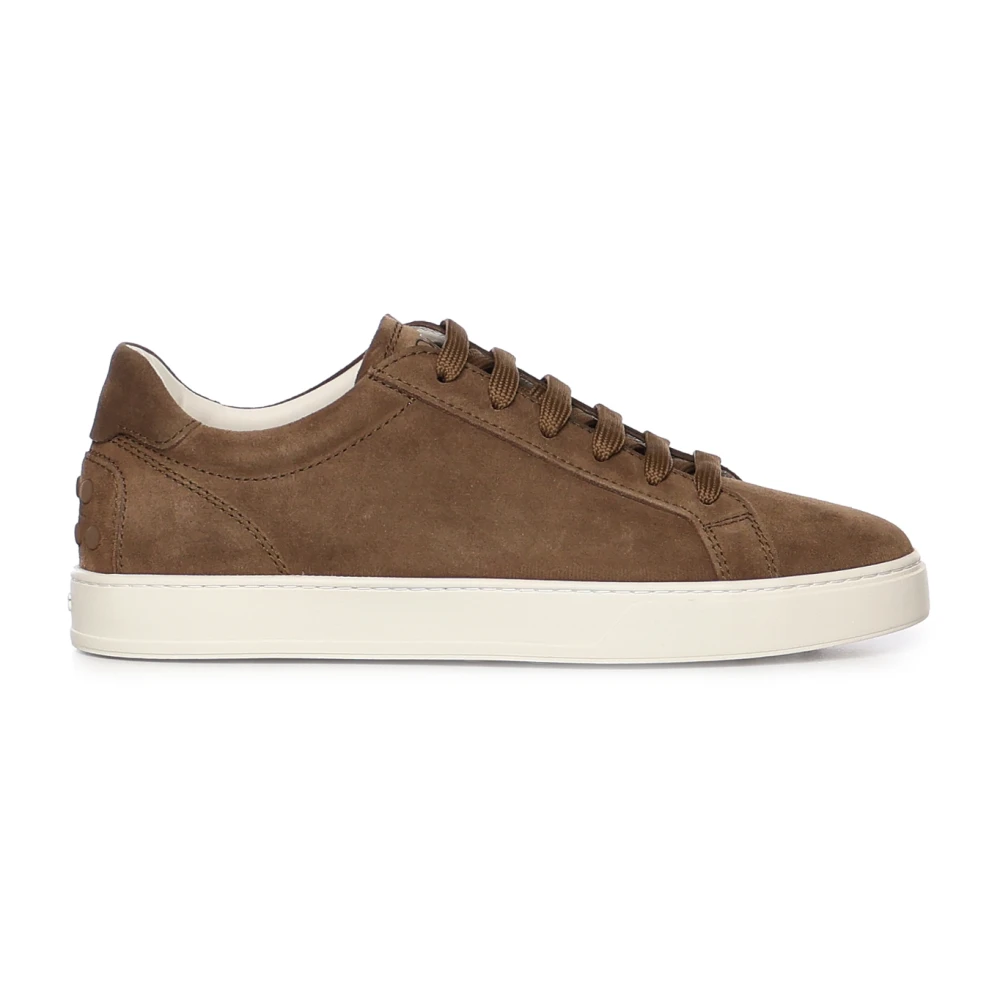 Tod’s Suede Sneakers Heren Schoenen Bruin