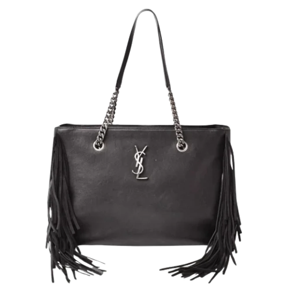 Yves Saint Laurent Vintage Pre-owned Leather shoulder-bags Black Dames