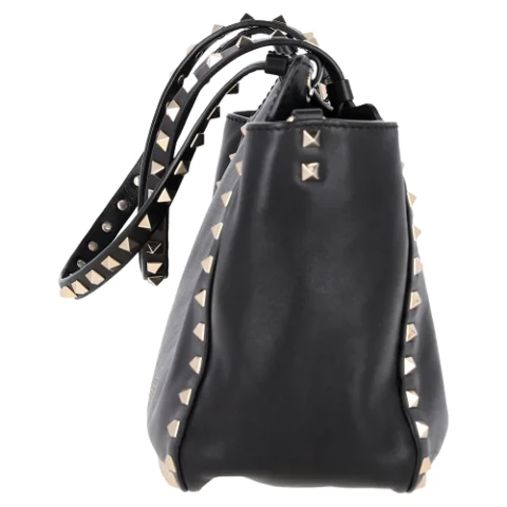 Valentino Vintage Pre-owned Leather handbags Black Dames