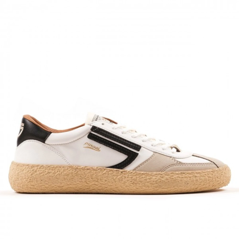 Puraai Witte vegan leren sneakers Heren Schoenen Veelkleurig Multicolor