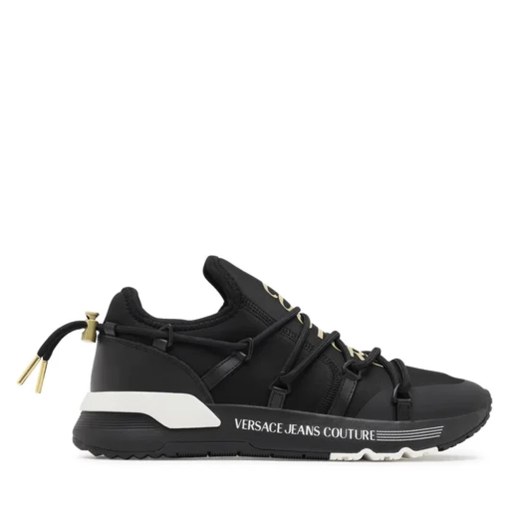 Versace Jeans Couture Dynamische sneakers voor heren in zwart goud Black Heren