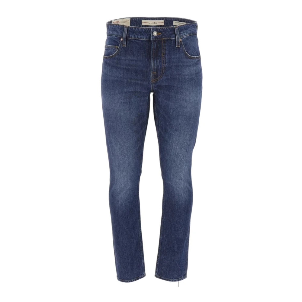 Guess Slim-fit Denim Broek Blue Heren