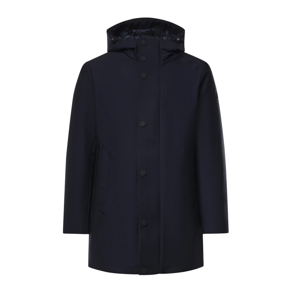 Hèskimo Uomo Blu - Parka Lunga Tech Bonded Imb. Sor - Coats - M