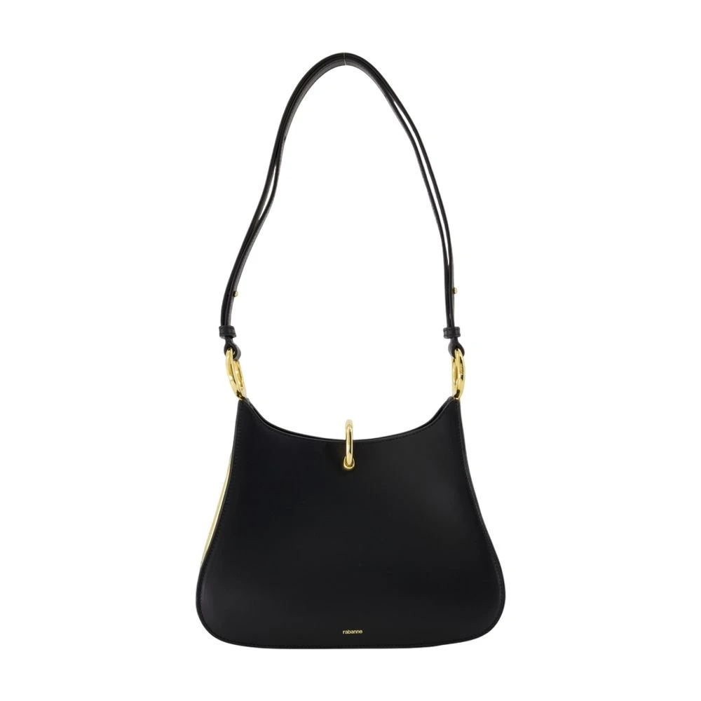 Rabanne Women's Black Leather Shoulder Bag - Shoulder Bags - One Size - Bags