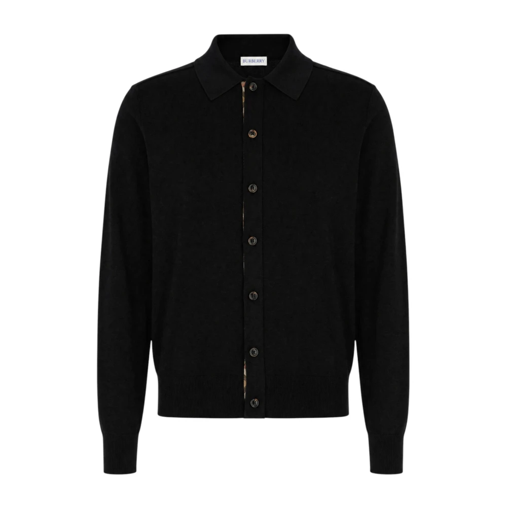Burberry Black Wool Cardigan - Male - Cardigans - L - Knitwear