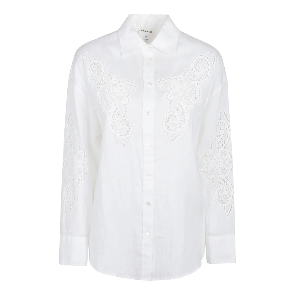 P.a.r.o.s.h. Strand Shirt White Dames