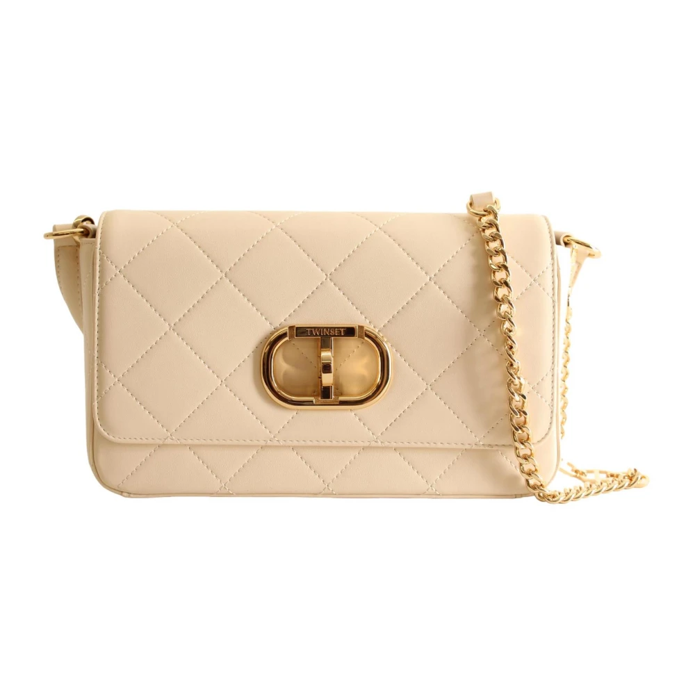 Twinset Stijlvolle Crossbody Tas Septimius Beige Dames