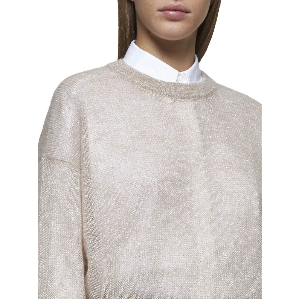BRUNELLO CUCINELLI Luxe Sweaters Collectie Beige Dames