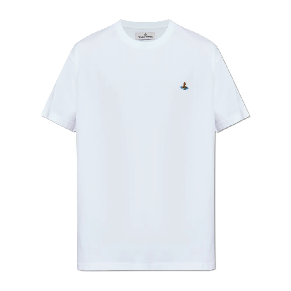 Vivienne Westwood T Shirt Avec Logo Homme Tops Blanc S
