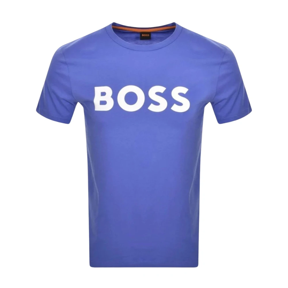 Hugo Boss Mannen Thinking T-shirt Purple Heren