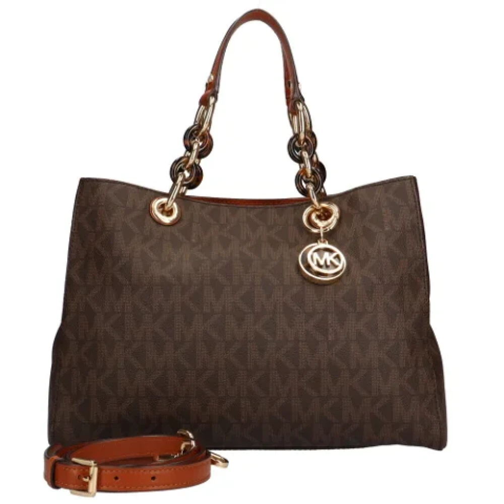 Michael Kors Pre-owned Fabric shoulder-bags Brown Dames