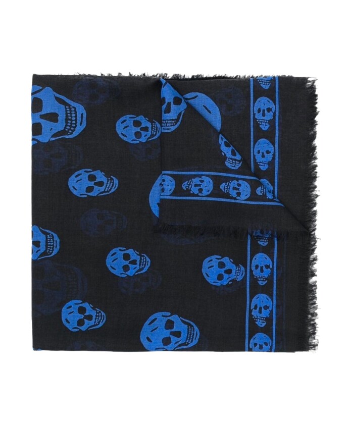black-skull-fringed-scarf