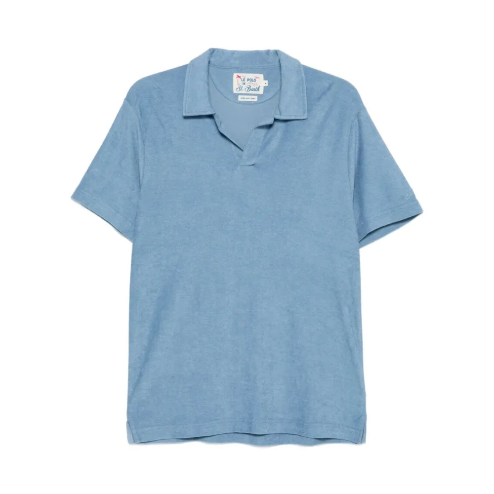 Mc2 Saint Barth Men's Blue Polo Shirts, L, Jeremy Terry Polo