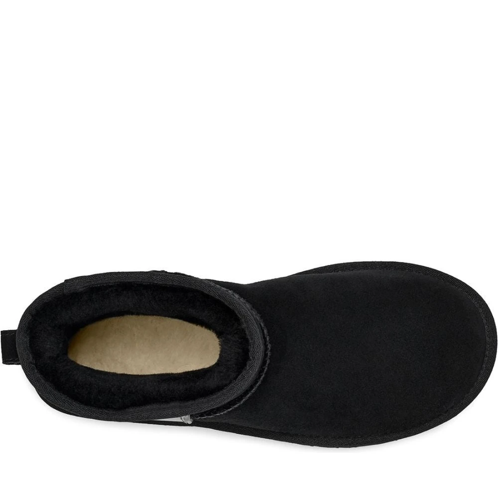 Ugg Klassieke Mini Side Logo Enkellaarzen Black Dames