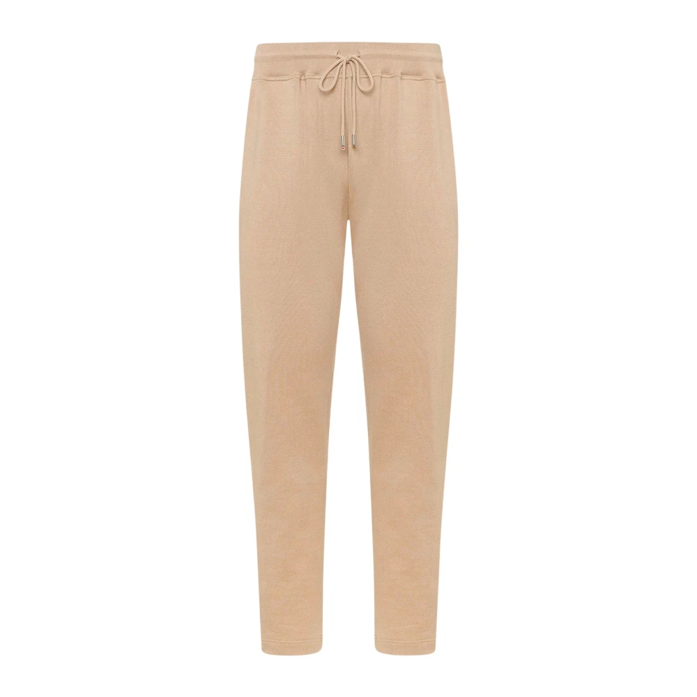 Kiton Beige Katoenen Joggers Lichtgewicht Comfortabele Stijl Brown Heren