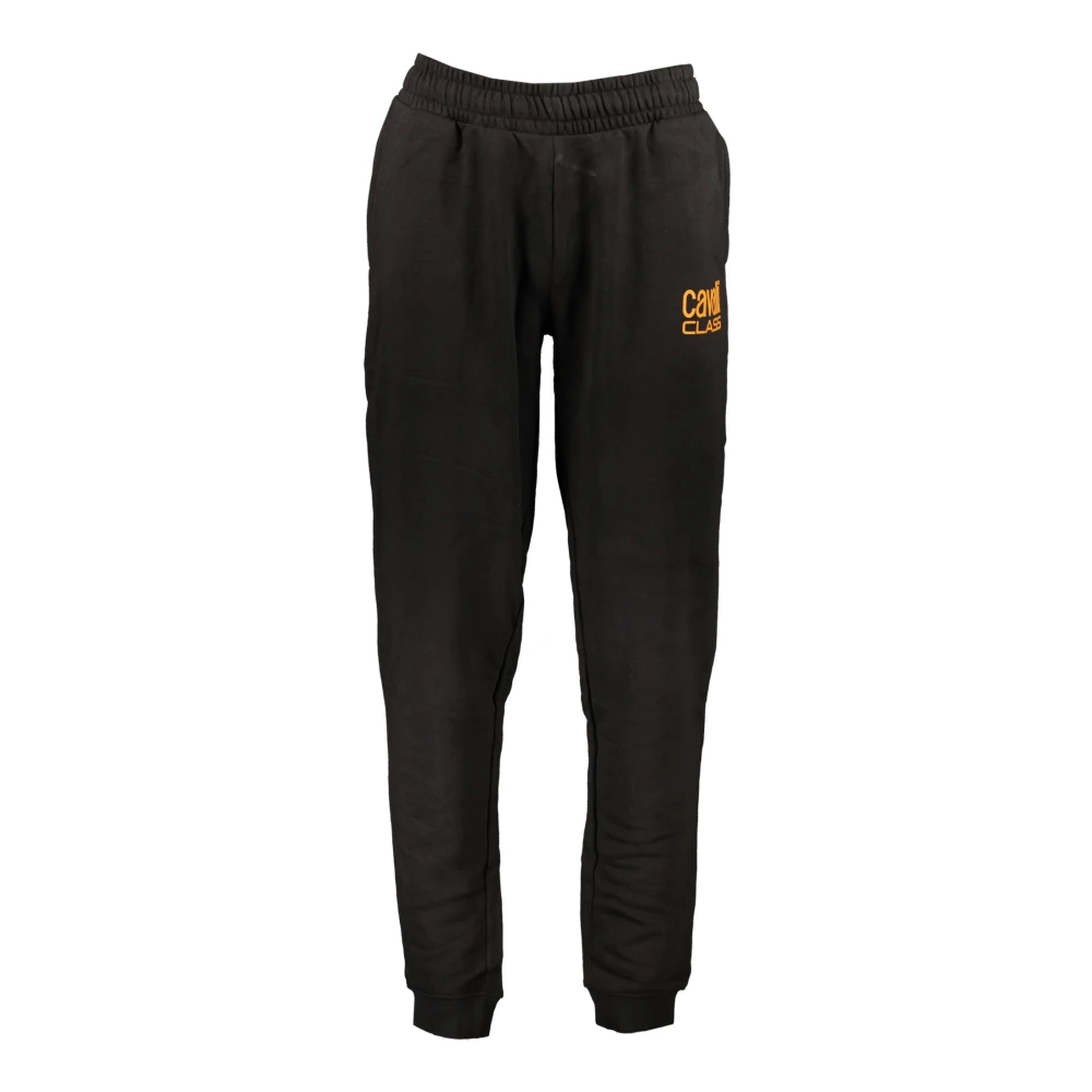 Cavalli Class Sportieve Herenbroek Zwart Elastische Taille Black Heren