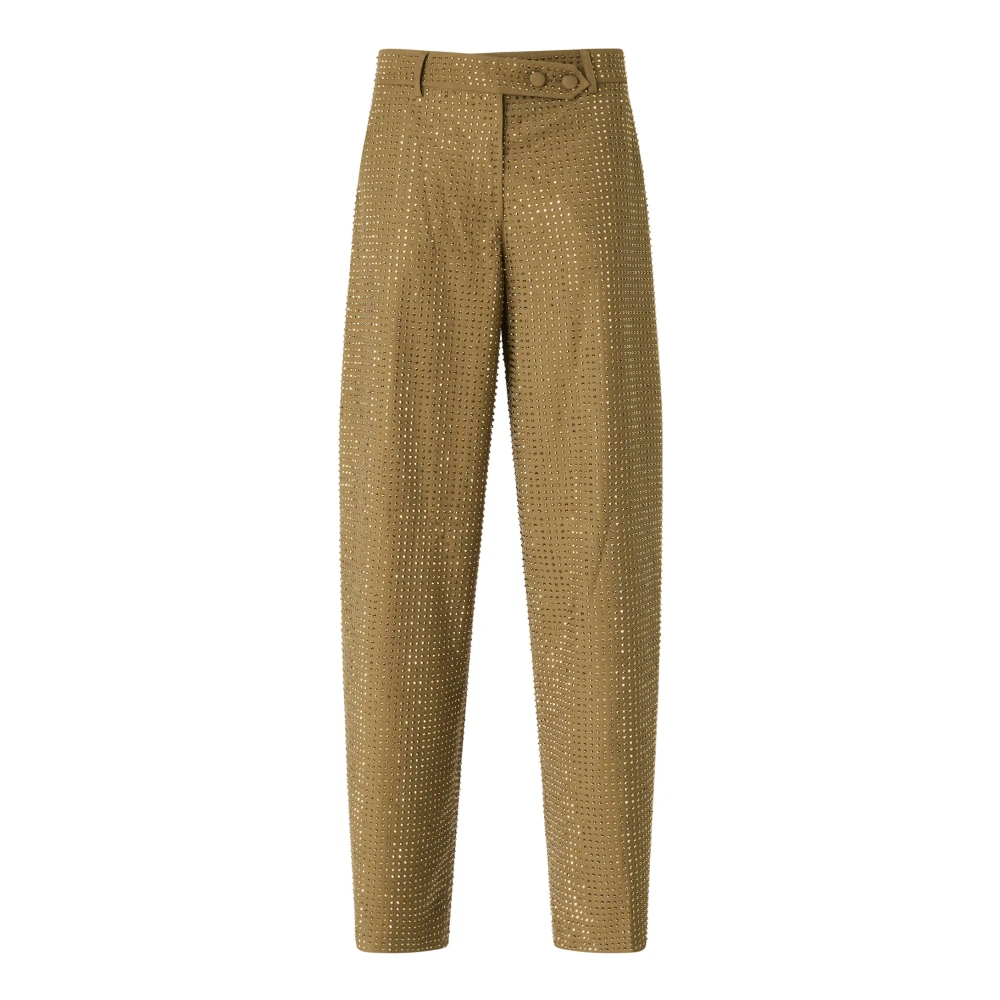 Pinko Vrouw Bruin Broeken Dames, S, Tapered Broeken