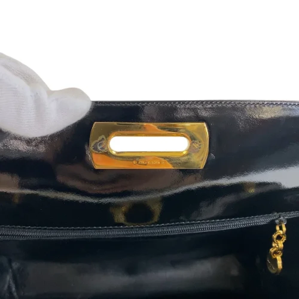 Salvatore Ferragamo Pre-owned Leather shoulder-bags Black Dames
