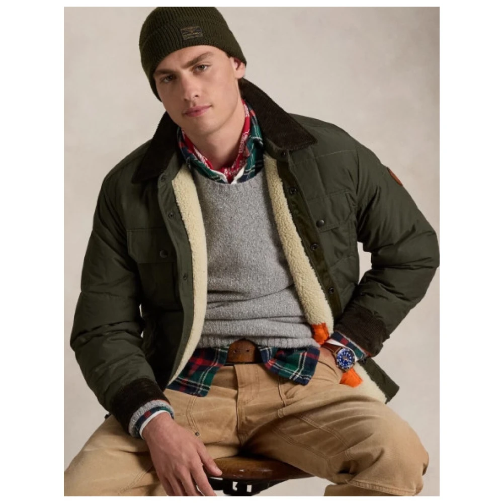Polo Ralph Lauren Gewatteerde Ripstop en Fleece Jas Green Heren