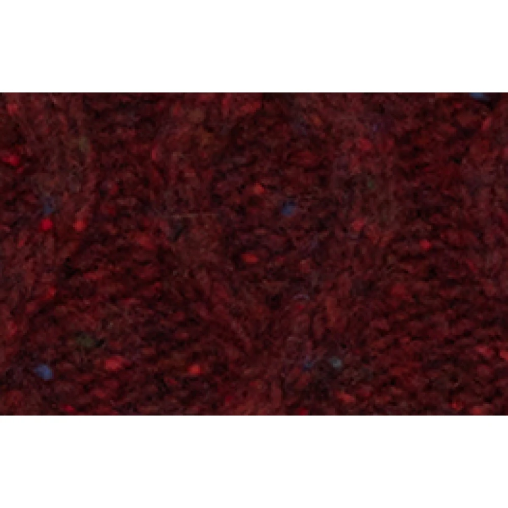 Gallo Burgundy Aran-Stitched Wool Scarf Red Unisex
