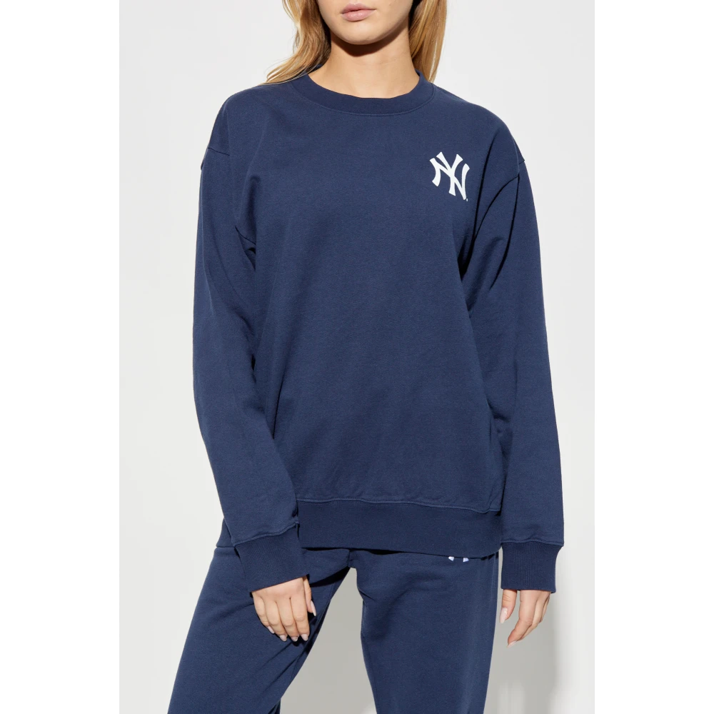 Sporty & Rich Sweatshirt uit de 47 & The New York Yankees collectie Blue Unisex