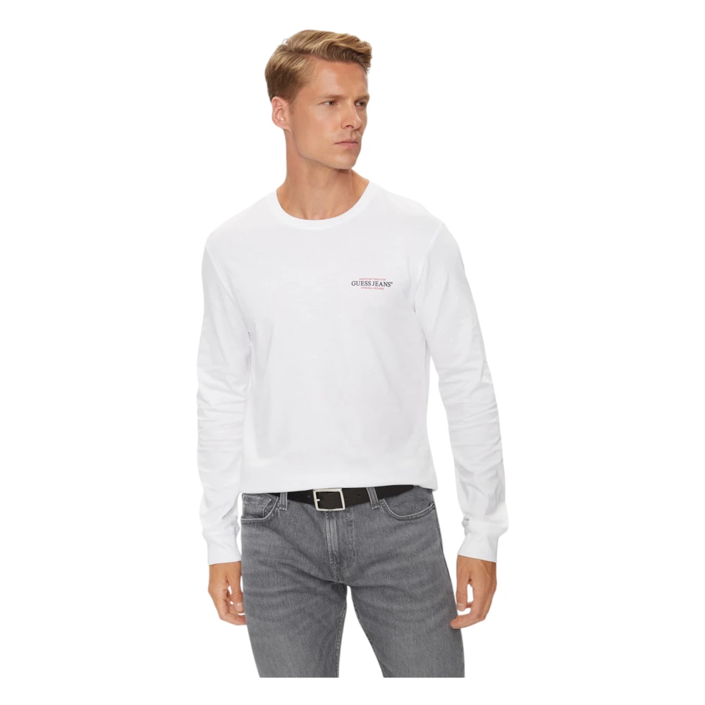 Guess Biologisch katoen Heren Regular Fit T-shirt White Heren