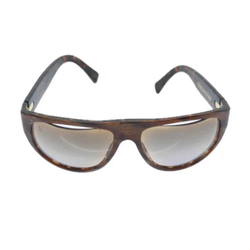 Louis Vuitton Vintage Pre-owned Plastic sunglasses Brown Heren