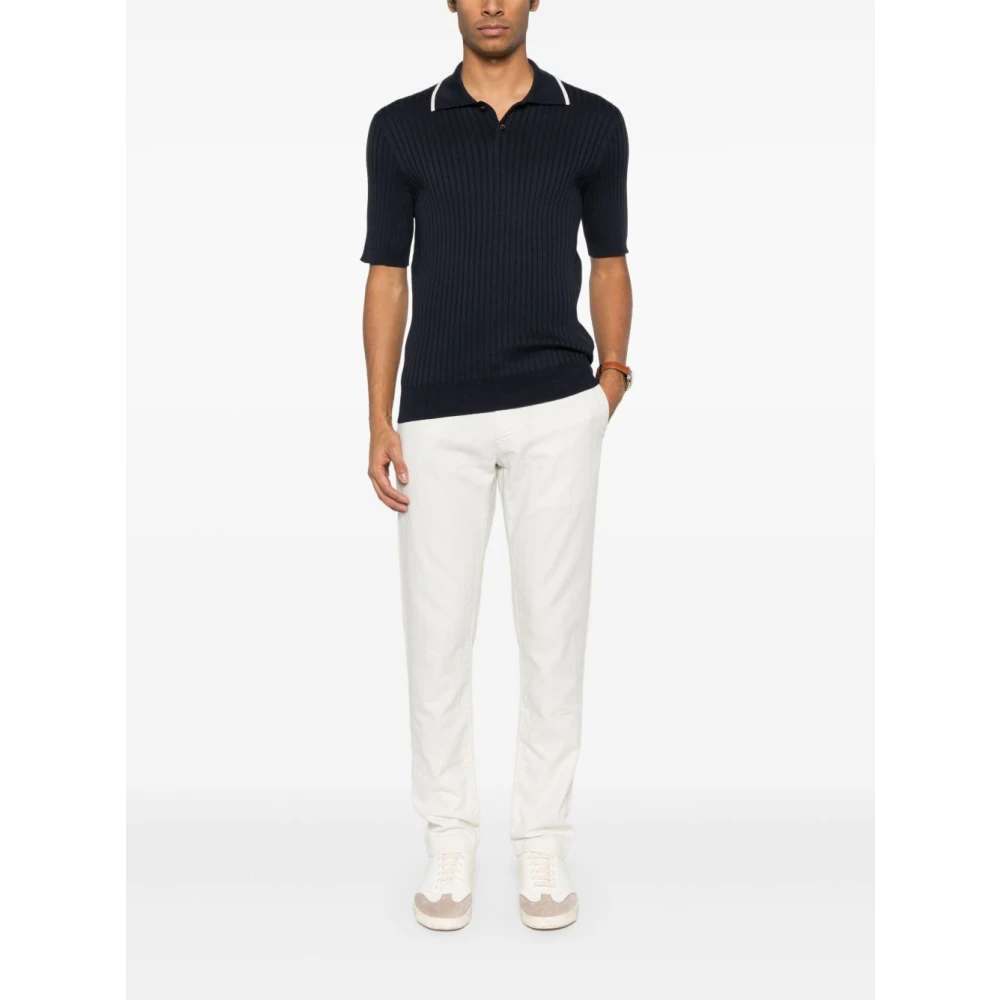 BRUNELLO CUCINELLI Stijlvolle T-shirts en Polos Blue Heren