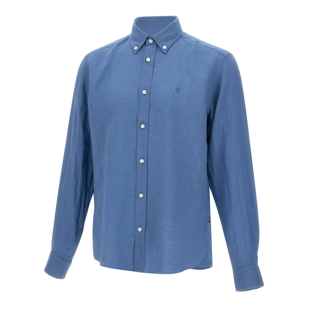 Hugo Men's Blue Casual Shirts, S, H-Liam Shirt