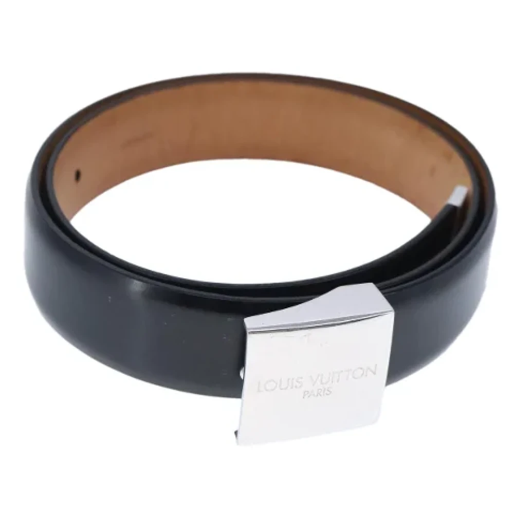 Louis Vuitton Vintage Pre-owned Leather belts Black Dames