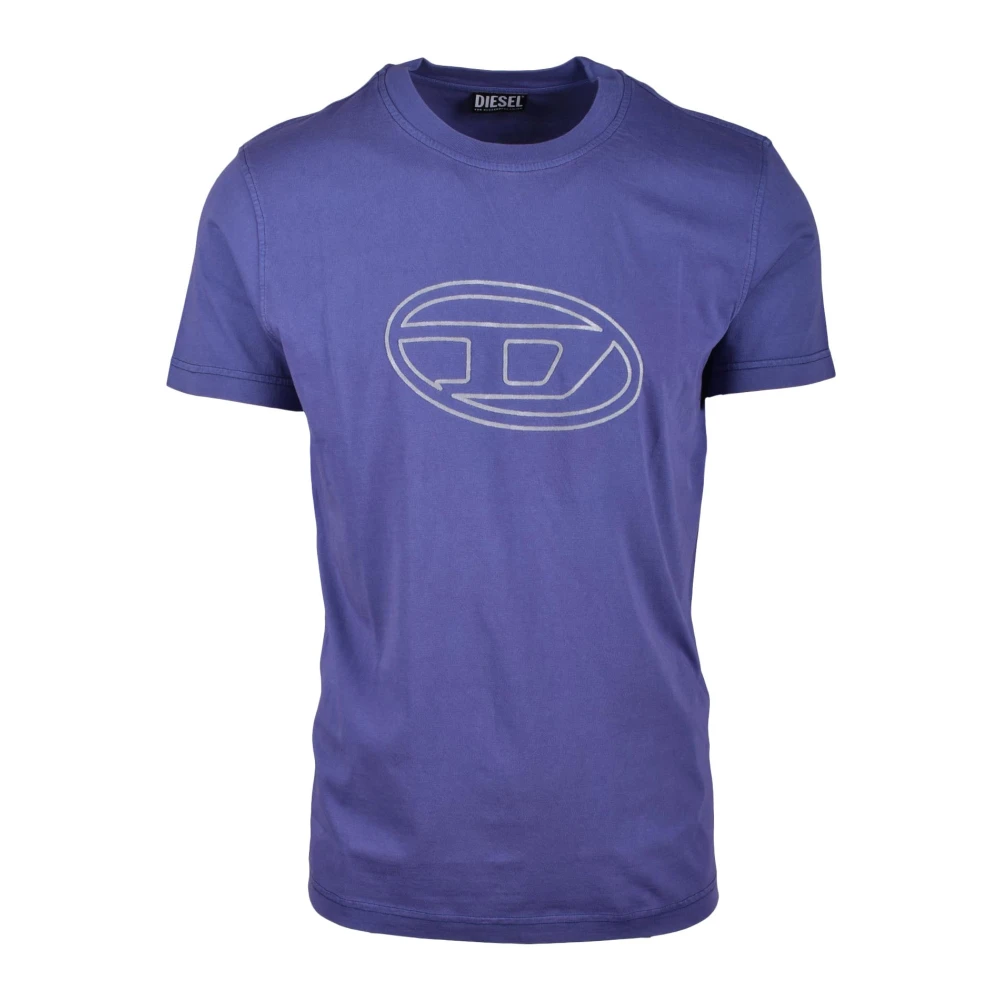 Diesel Katoenen T-shirt Purple Heren