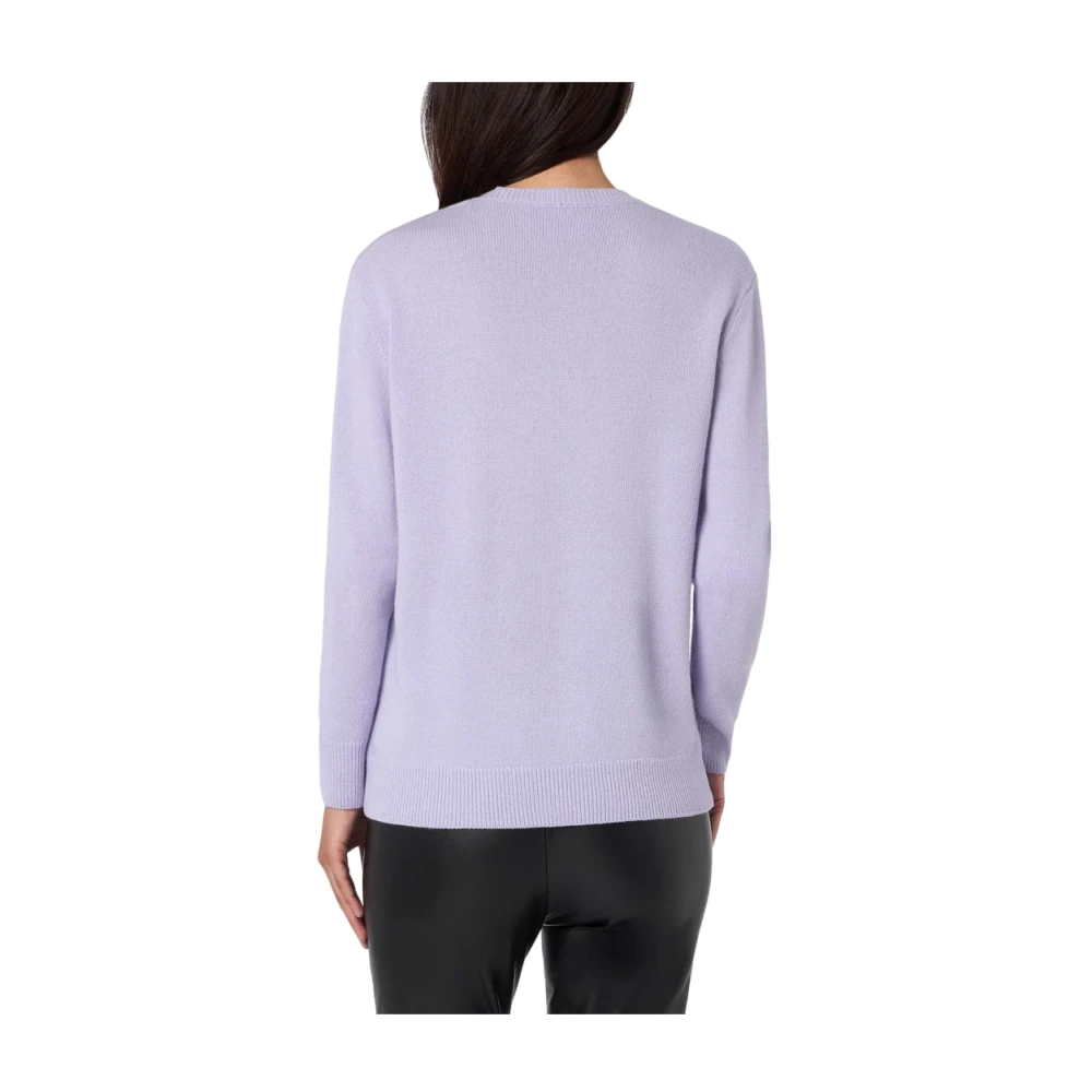 Saint Barth Paarse Sweater New Queen Jacquard Purple Dames