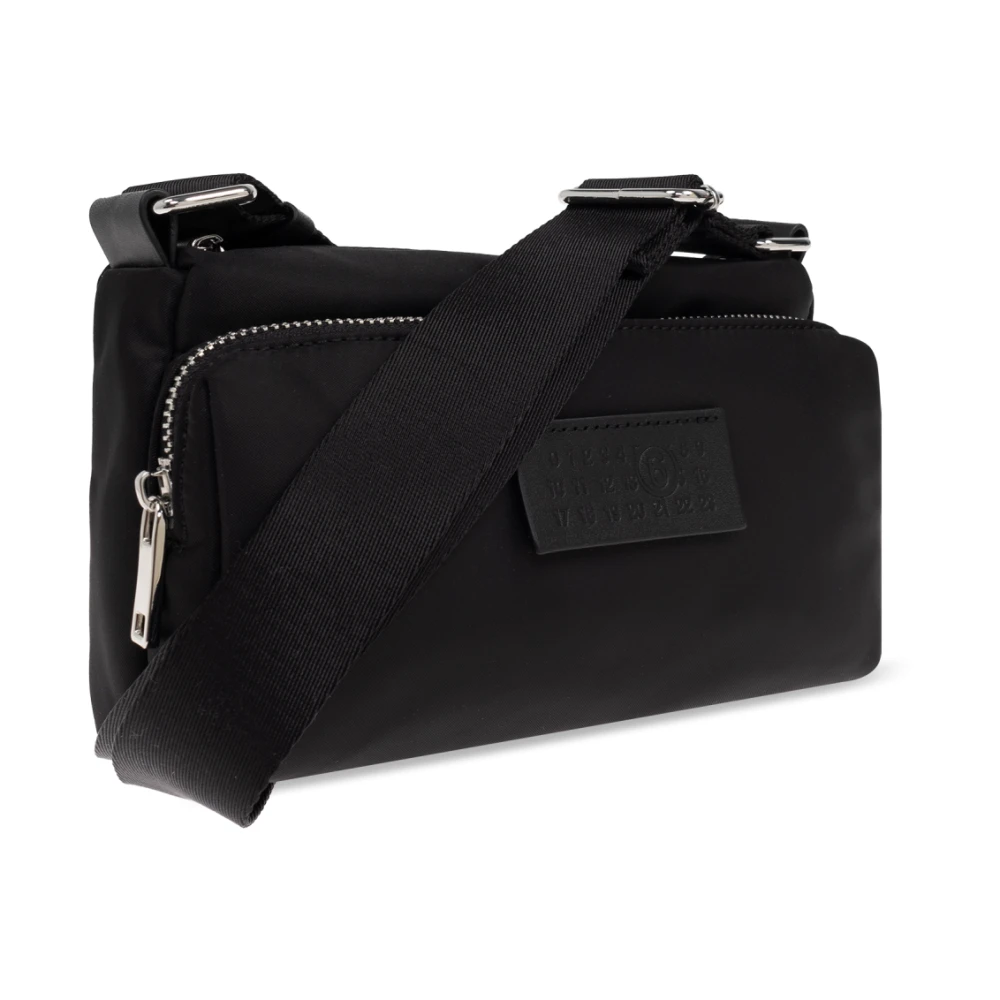 MM6 Maison Margiela Schoudertas met logo Black Heren