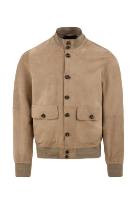 Vit läderjacka Riverside Seamless