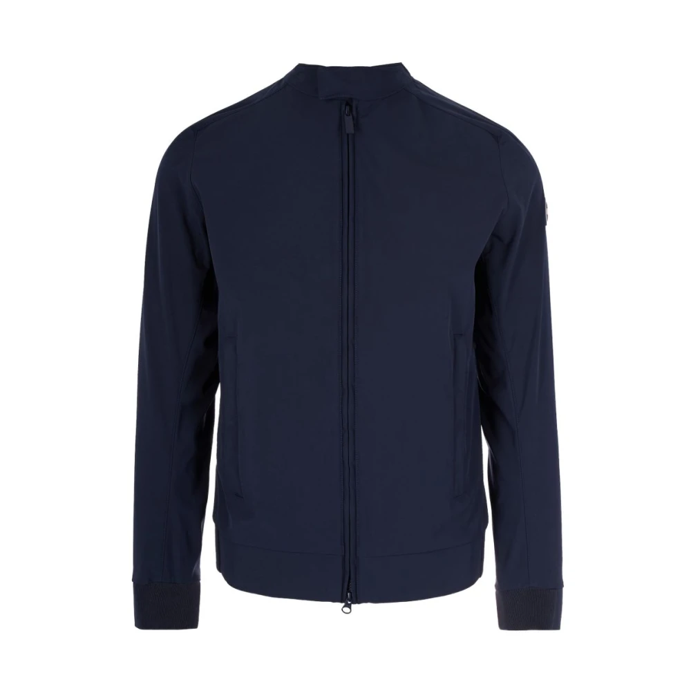 Colmar Men's Blue Bomber Jackets, 2XL, Logo-Patch Bomber Jacket