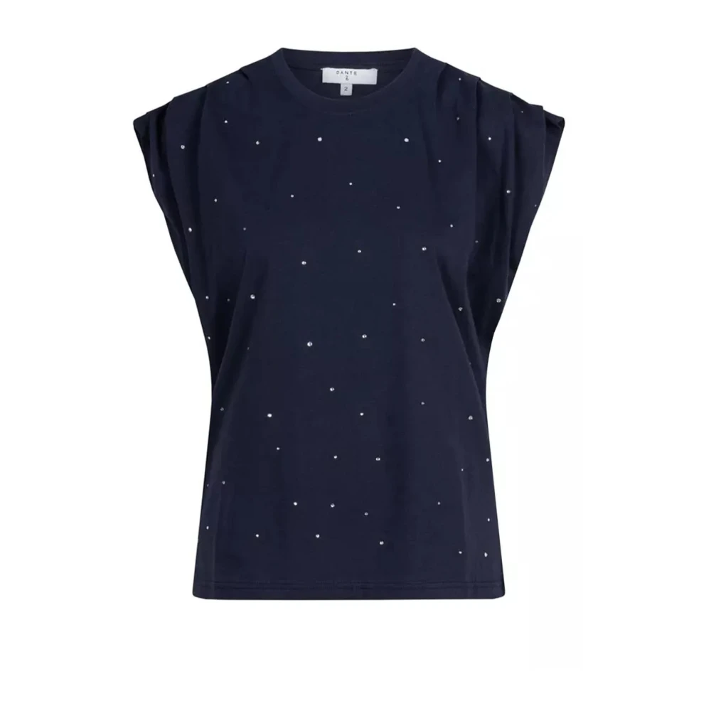 Dante 6 Idety Tee met Strass Versiering Blue Dames